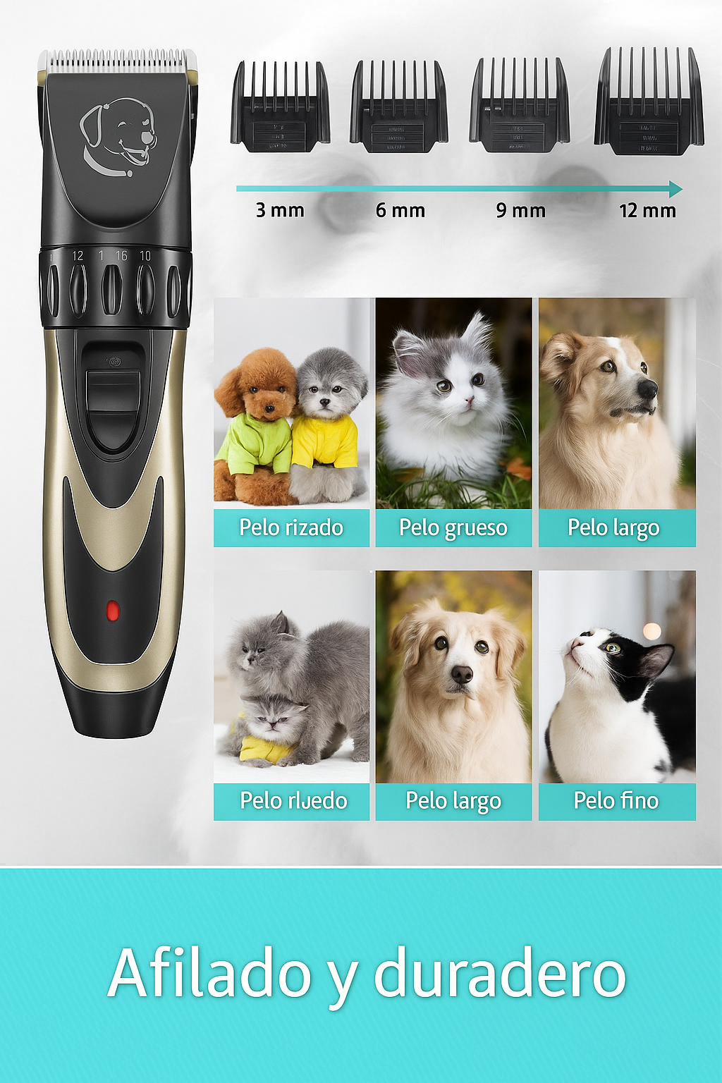 MAQUINA CORTAR PELO MASCOTA PREMIUM