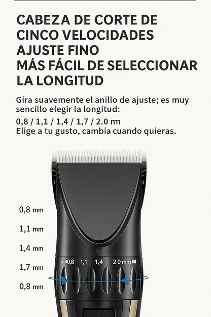 Maquina corta pelo mascotas Premium