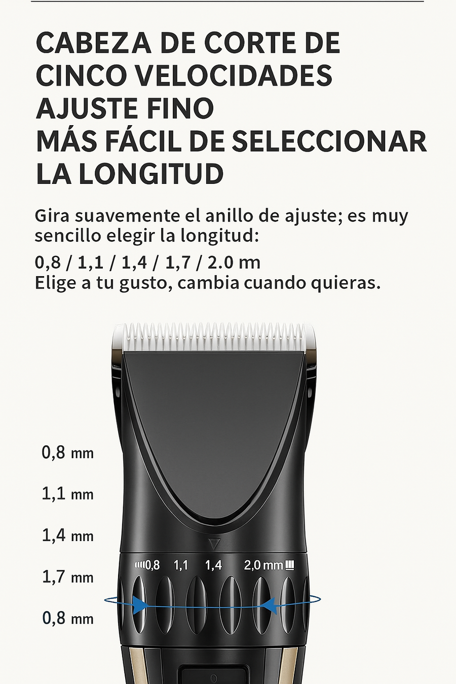 Kit completo de la máquina cortapelo